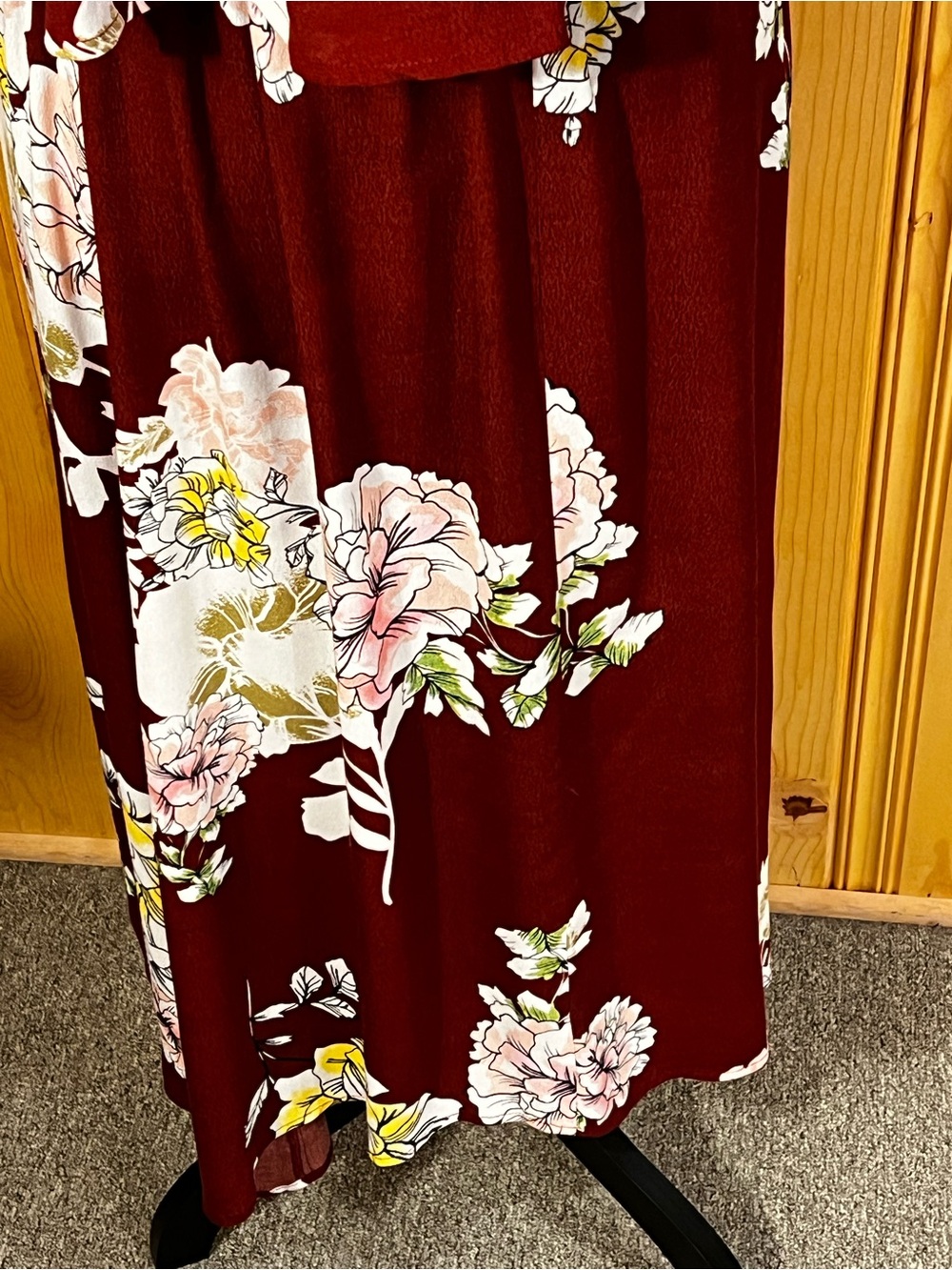 ASTR The Label Off-Shoulder Floral Midi Dress Sz-S - Picture 8 of 12